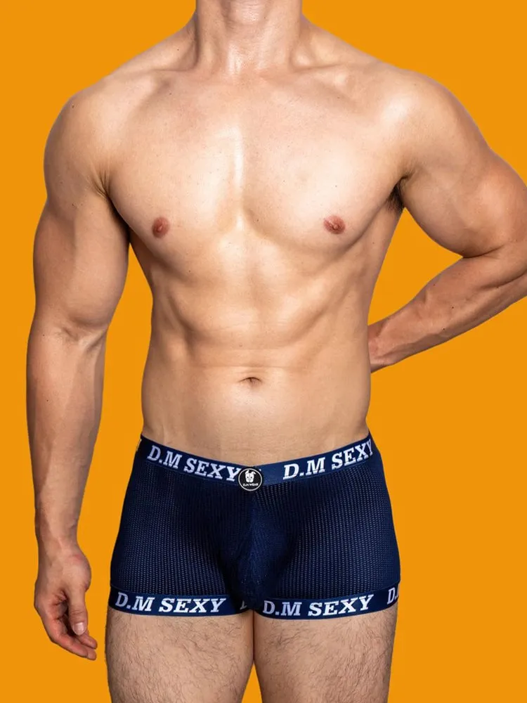 2 Pack Men's Low Waist Mesh Breathable Sports Trunks