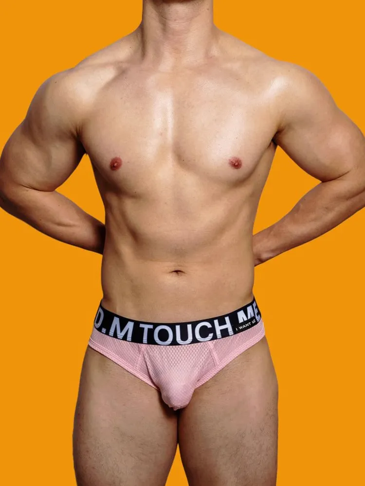 2 Pack Men's Low Waist Mesh Nylon Breathable Jockstrap