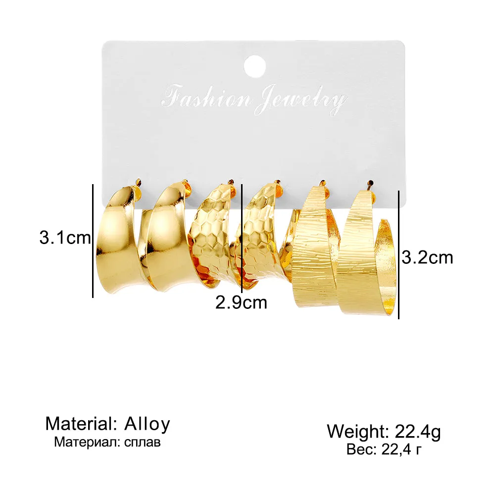 Adorable Trendy Hoops Earrings