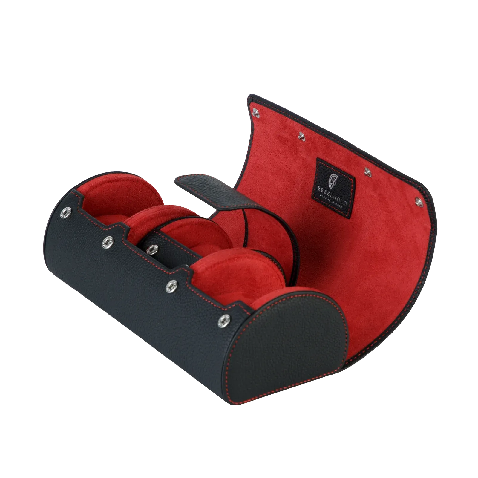 BezelHold Watch Roll - The Capsule – Midnight/ Crimson