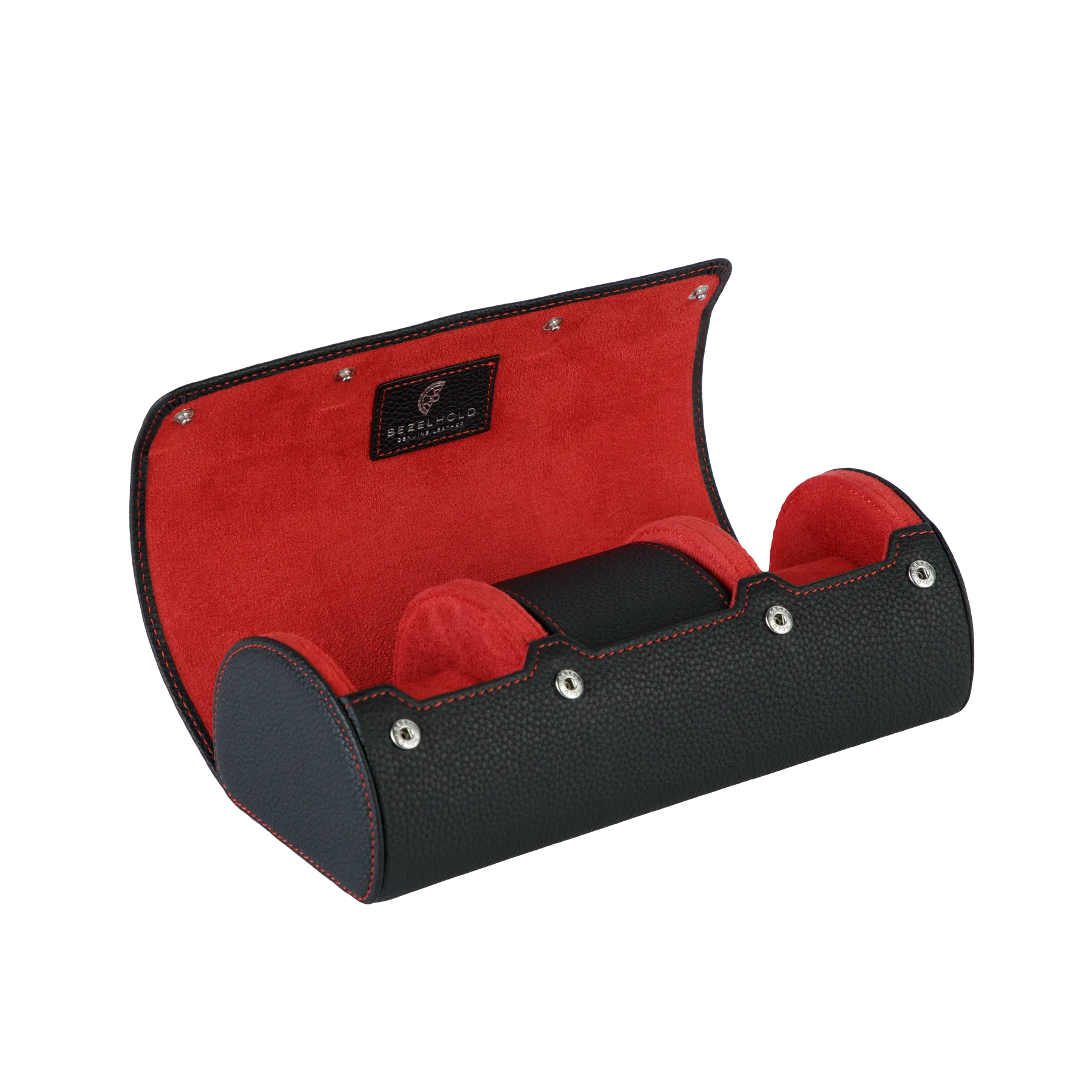 BezelHold Watch Roll - The Capsule – Midnight/ Crimson
