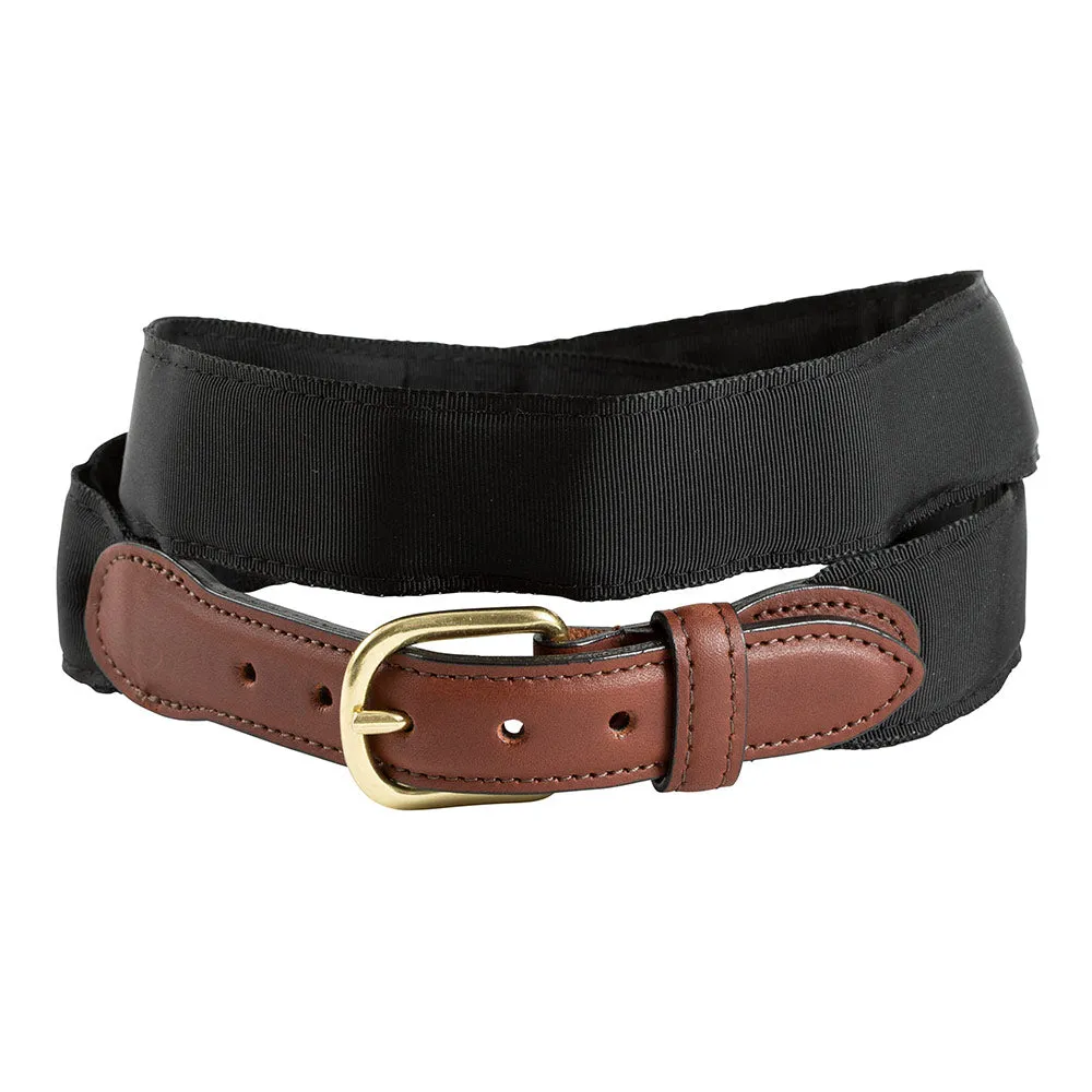 Black Grosgrain Ribbon Children's Belt