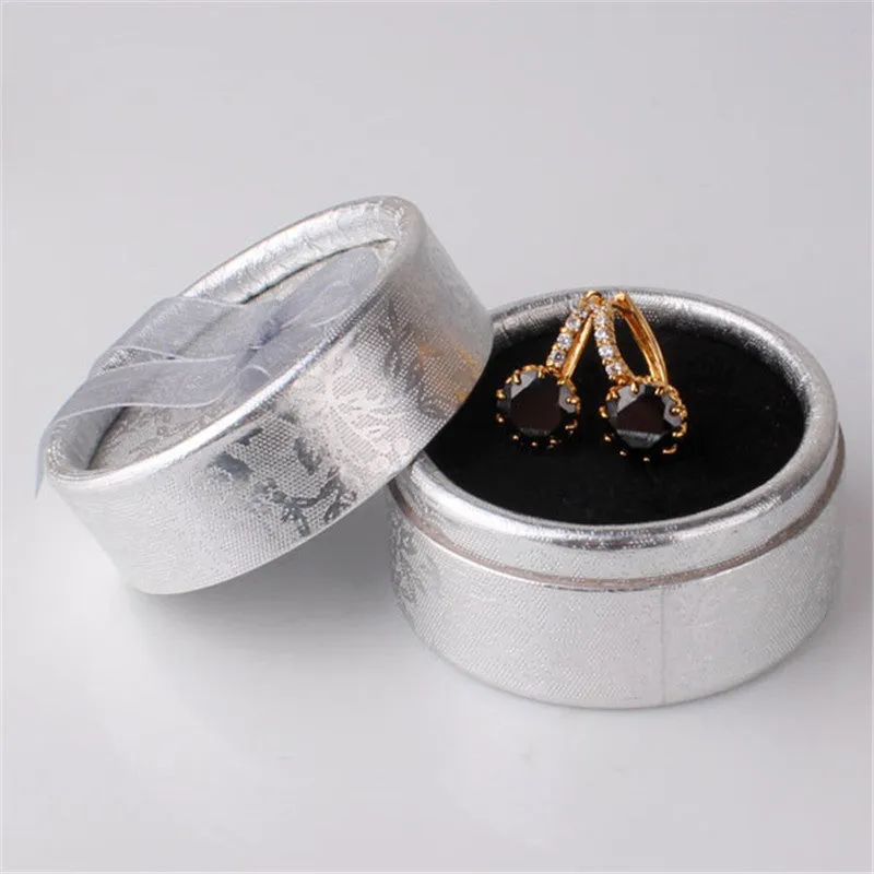 Brand New Earings Fashion Gold Plated Huggies Earring Women Black Zircon Crystal Hoop Earrings for Women