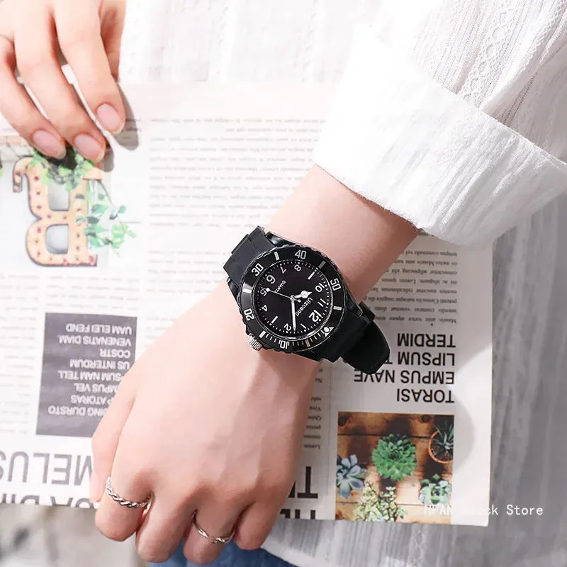 Candy Color Silicone Watches Couple Sports Waterproof Digital Wristwatch Fashion for Women Men