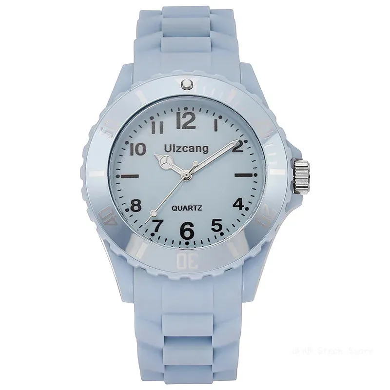 Candy Color Silicone Watches Couple Sports Waterproof Digital Wristwatch Fashion for Women Men
