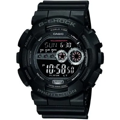 Casio Men's GD100-1B Shock X-Large Black Multi-Functional Digital Sport Watch
