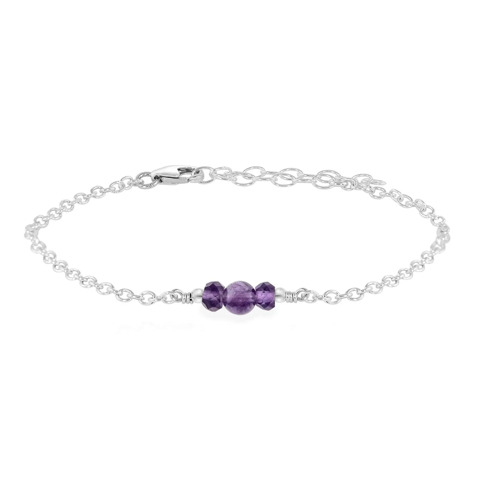 Dainty Amethyst Gemstone Bracelet