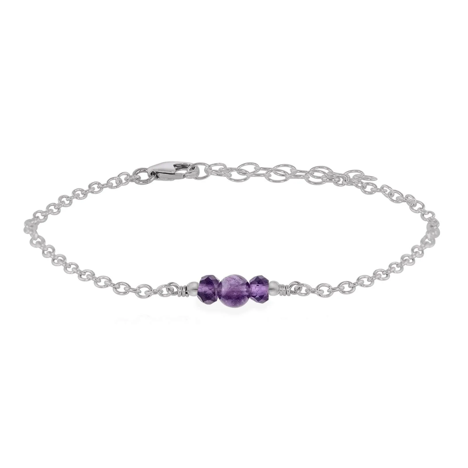 Dainty Amethyst Gemstone Bracelet
