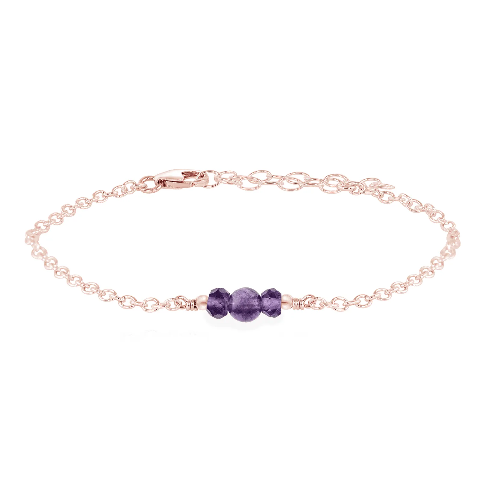 Dainty Amethyst Gemstone Bracelet