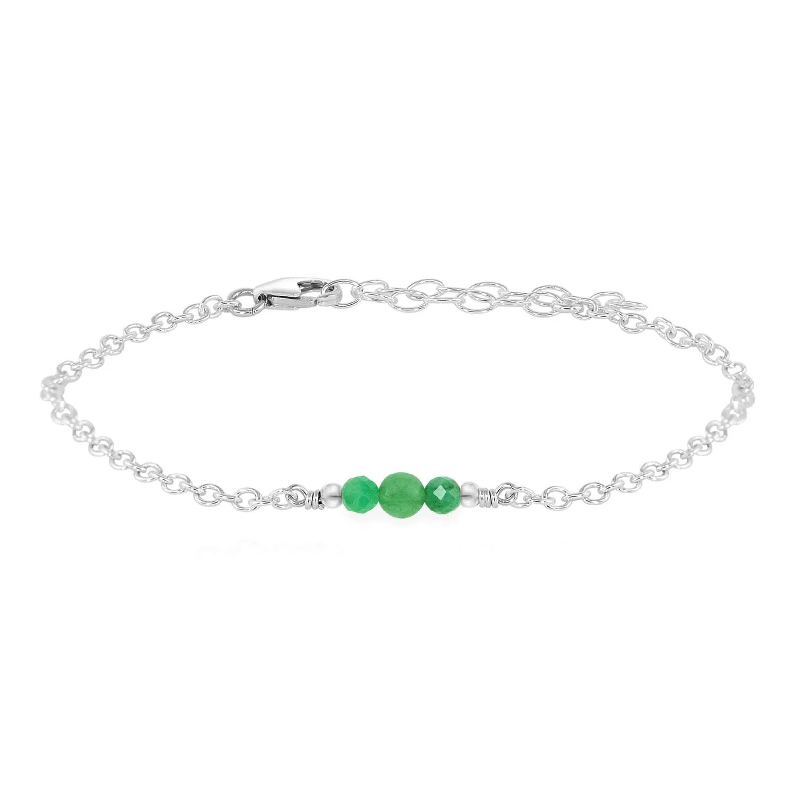 Dainty Aventurine Gemstone Bracelet