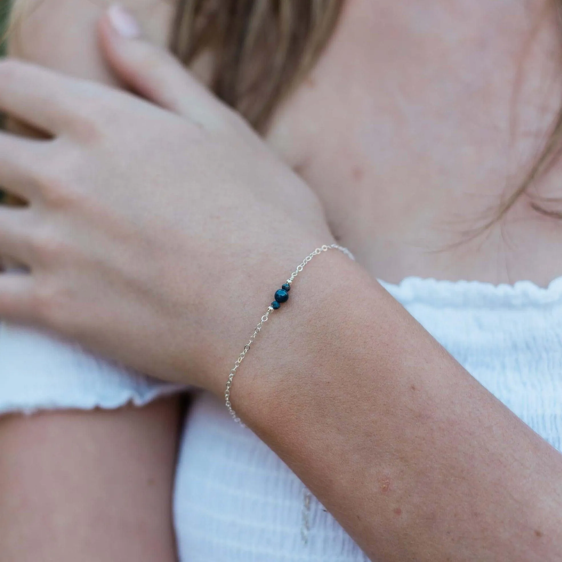 Dainty Sapphire Gemstone Bracelet