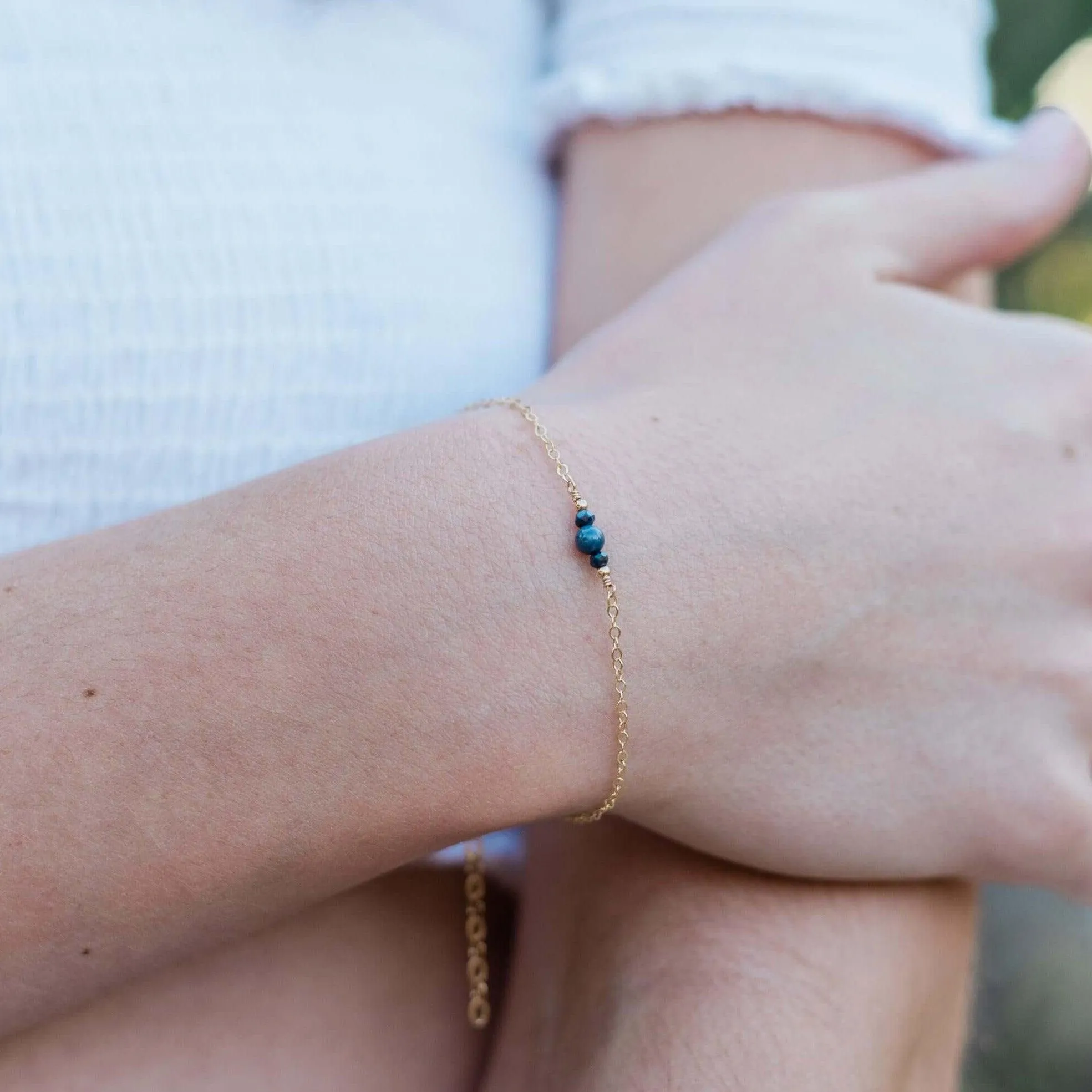 Dainty Sapphire Gemstone Bracelet