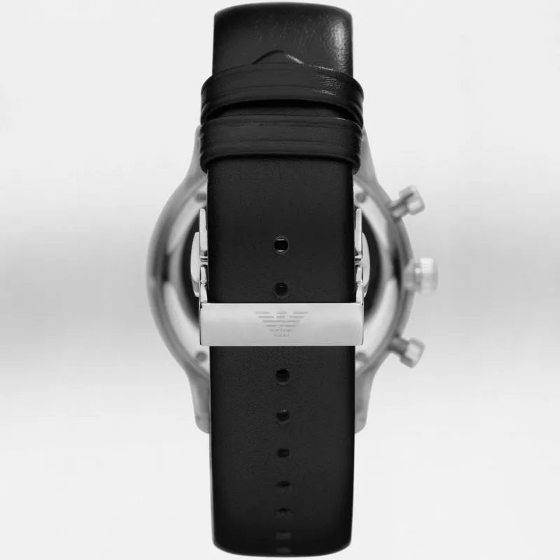 Emporio Armani Black Leather Men's Watch AR0397