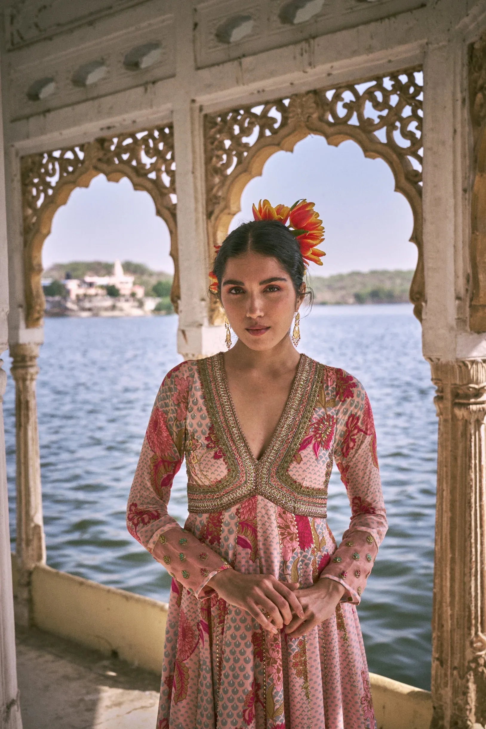 Gul Pastel Pink Anarkali Set