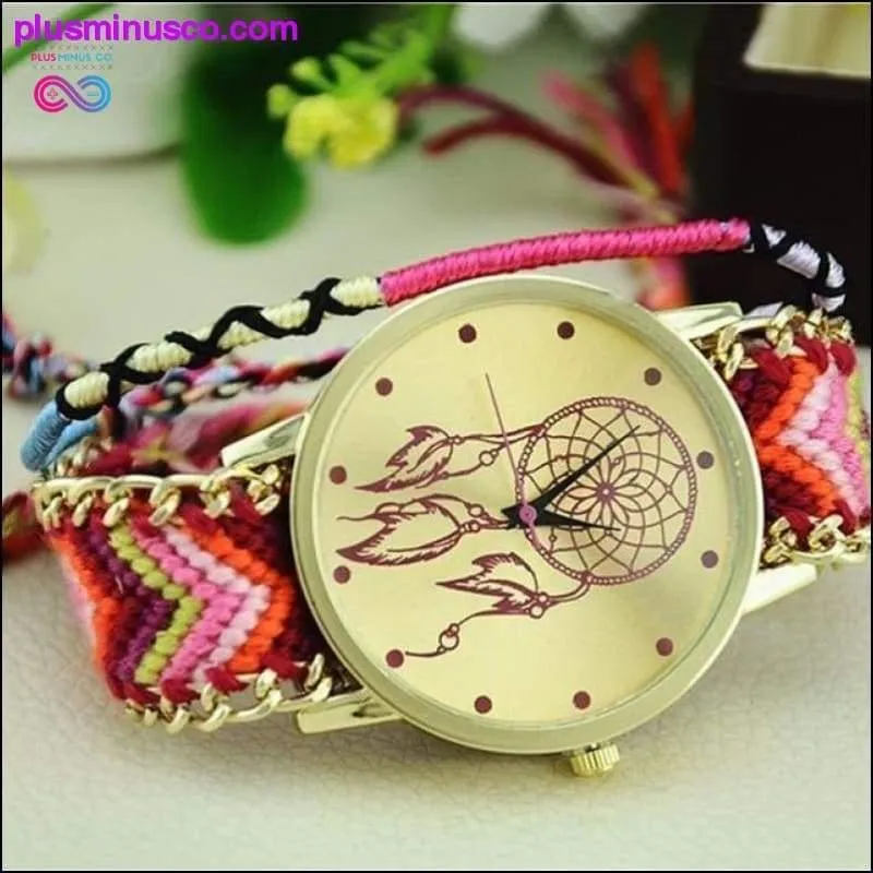 Handmade Dreamcatcher Friendship Bracelet Watch