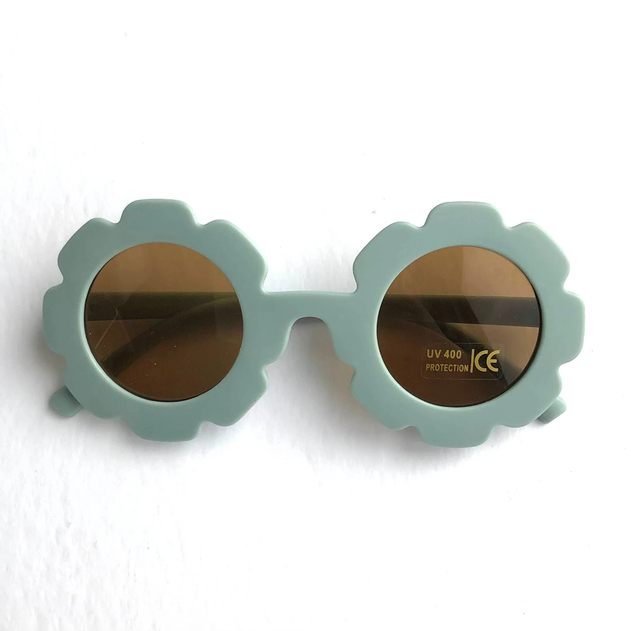 Kids sunglasses sunflower shape - matt pastel finish: Mustard