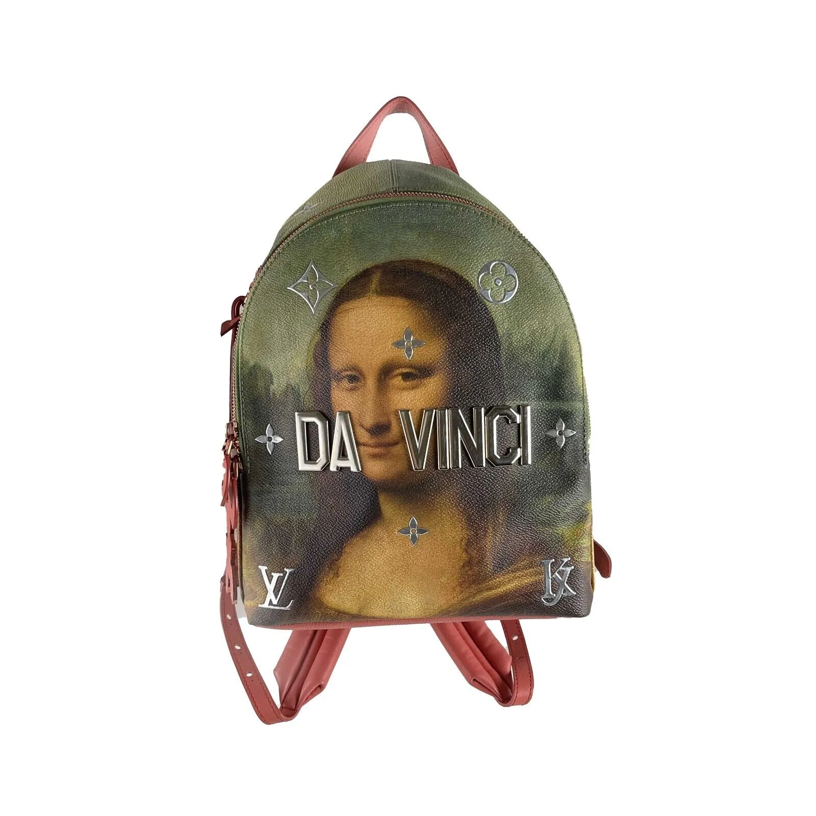 Louis Vuitton Palm Spring Jeff Koons Masters Da Vinci Collection PM Backpack
