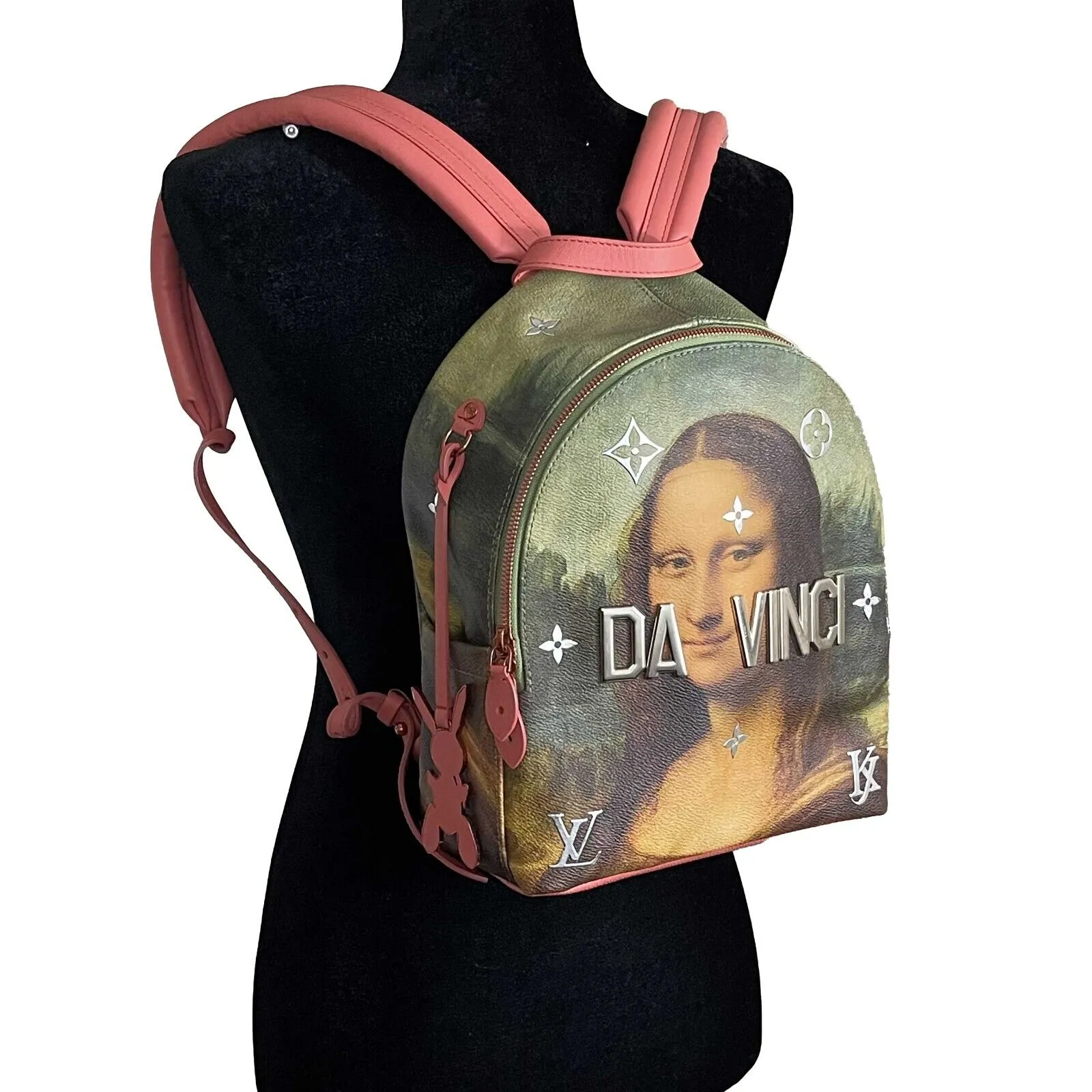 Louis Vuitton Palm Spring Jeff Koons Masters Da Vinci Collection PM Backpack