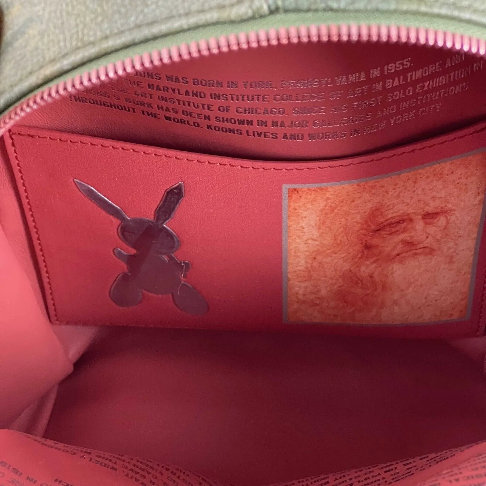 Louis Vuitton Palm Spring Jeff Koons Masters Da Vinci Collection PM Backpack