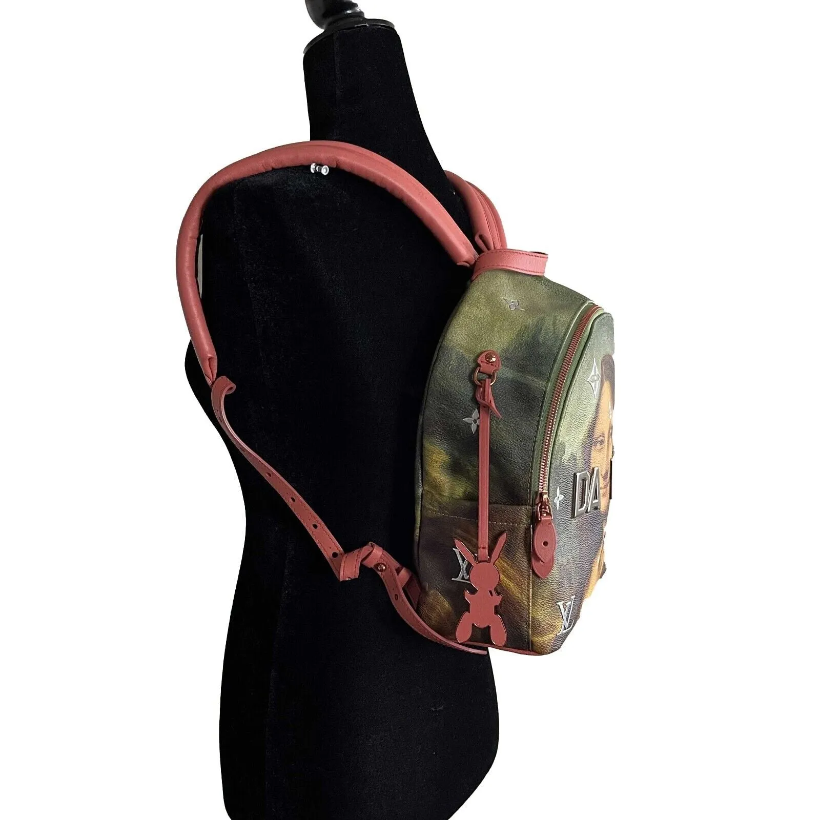 Louis Vuitton Palm Spring Jeff Koons Masters Da Vinci Collection PM Backpack