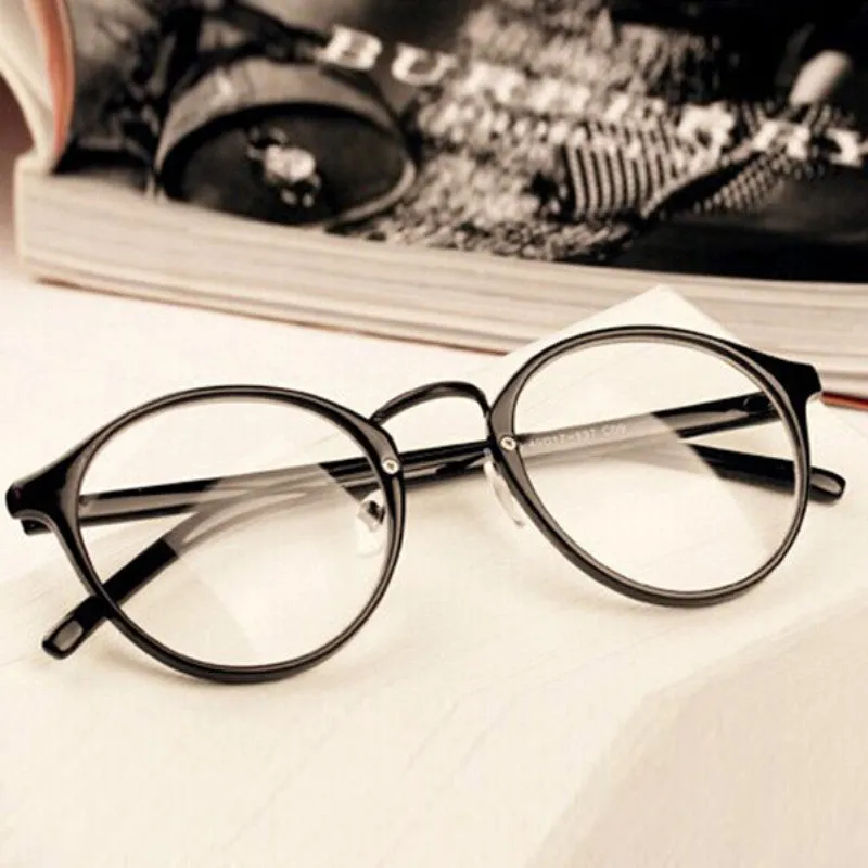 Mens Women Nerd Glasses Clear Lens Eyewear Unisex Retro Eyeglasses