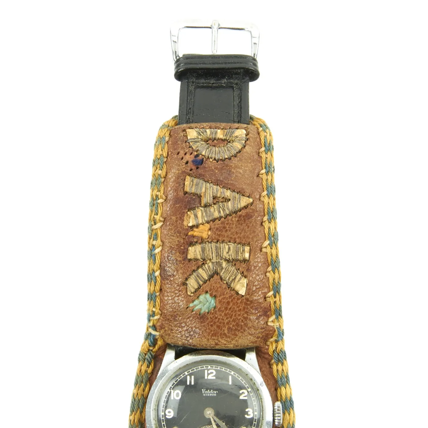 Original German WWII Afrika Korps DAK Swiss Wrist Watch by Valdor - Fully Functional