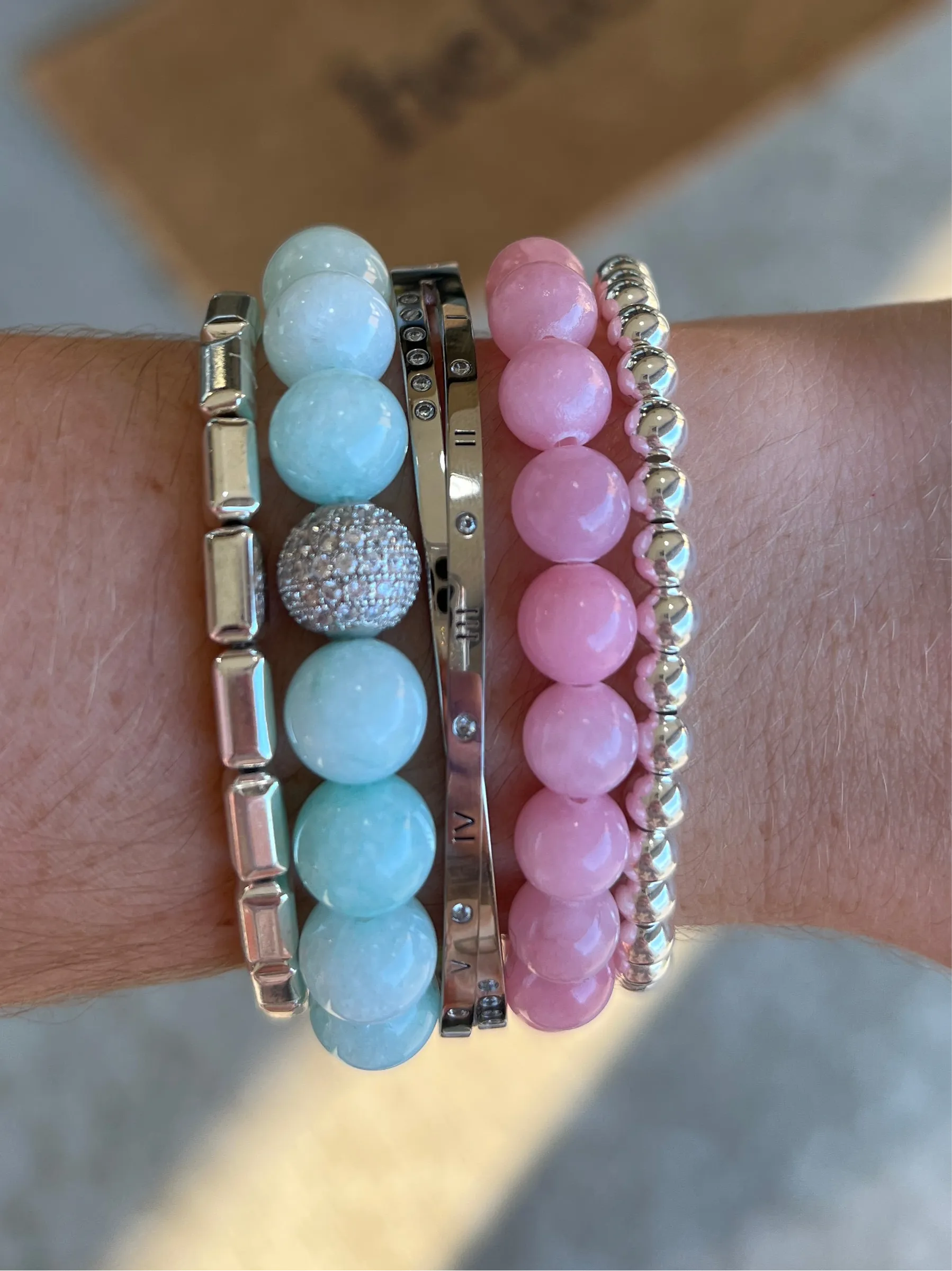 Peony Pink Jade 8mm Bracelet
