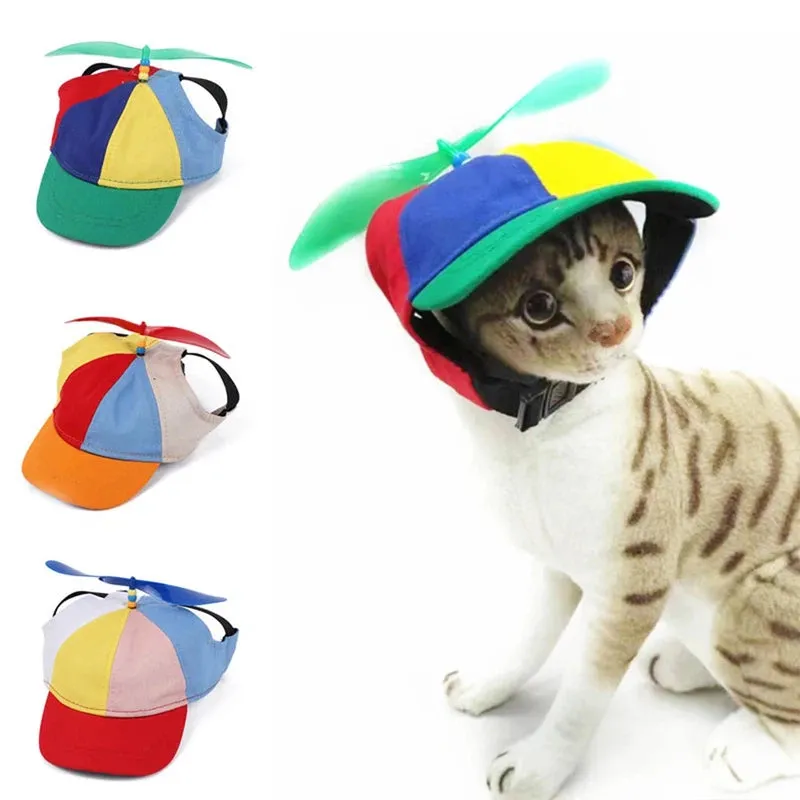 Poochi Paws Colorful Propeller Hat for Pets