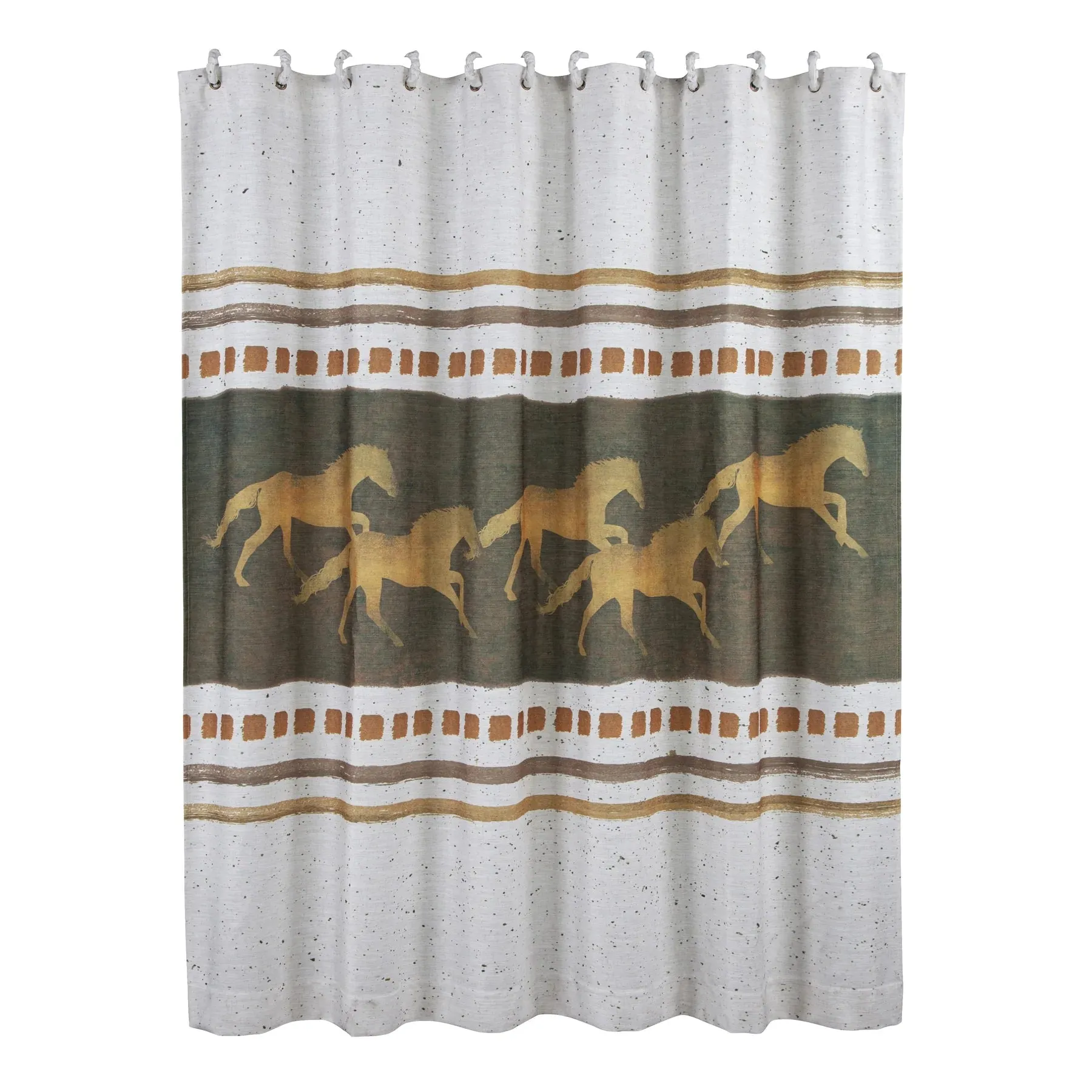 "Remuda" Western Horse Shower Curtain