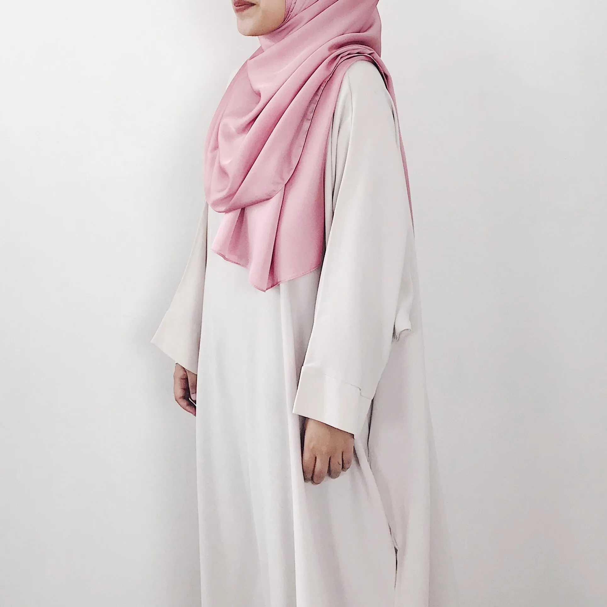 Satin Crepe : Pink
