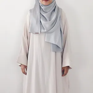 Satin Crepe : Silver