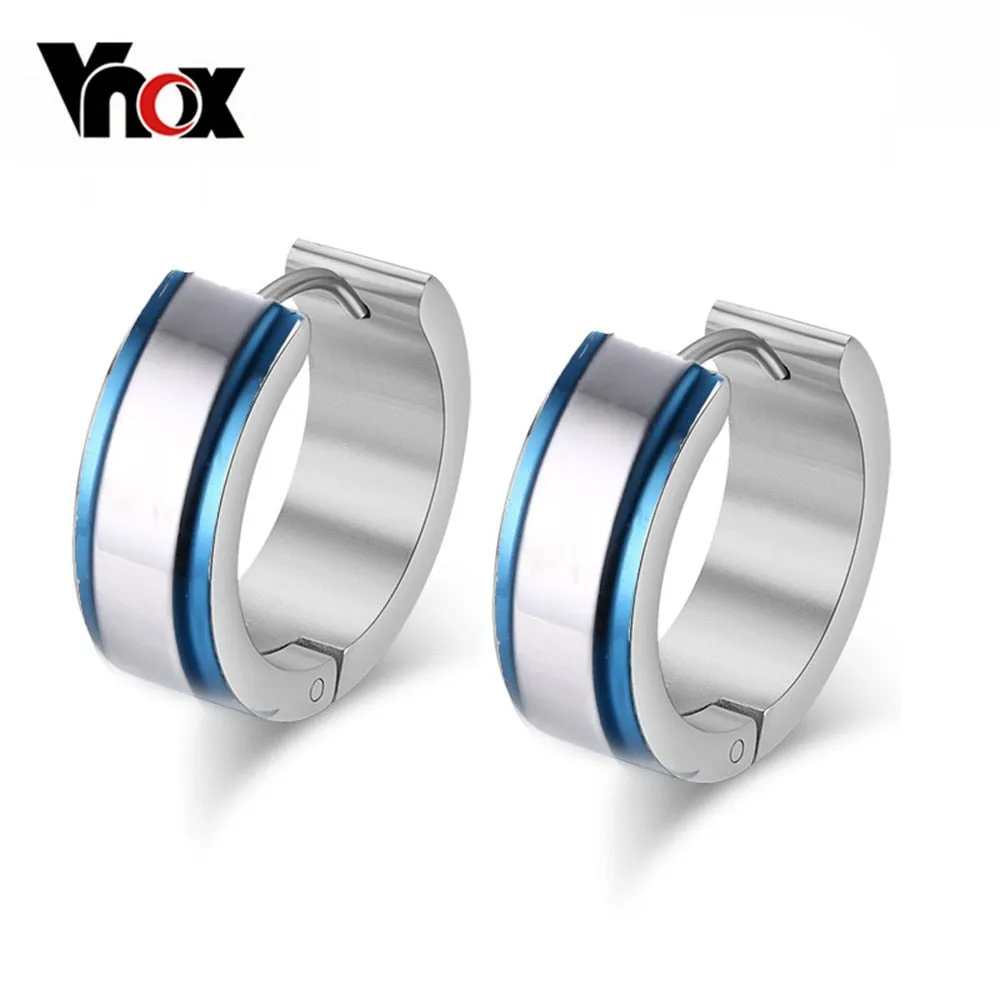 Stainless Steel Hoop Earrings for Women Men