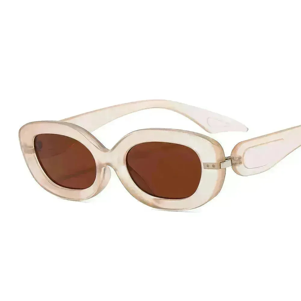 Trendy Sunglasses Oval Small Frame Men And Women Fashion Personalized